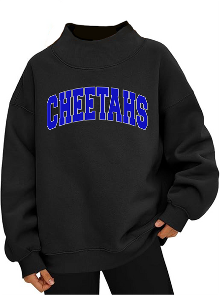 Cheetahs Mock Neck Sweatshirt