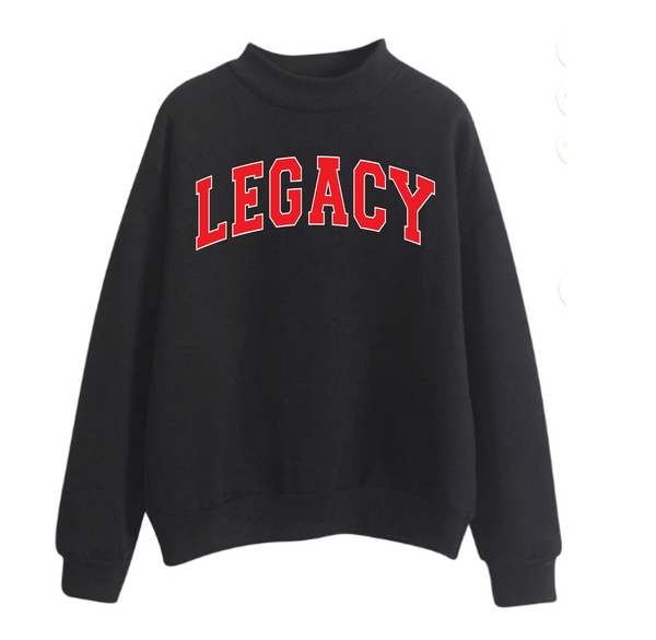 Legacy Choirs Black Mock Neck Sweatshirt