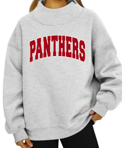 Panthers Mock Neck Sweatshirt