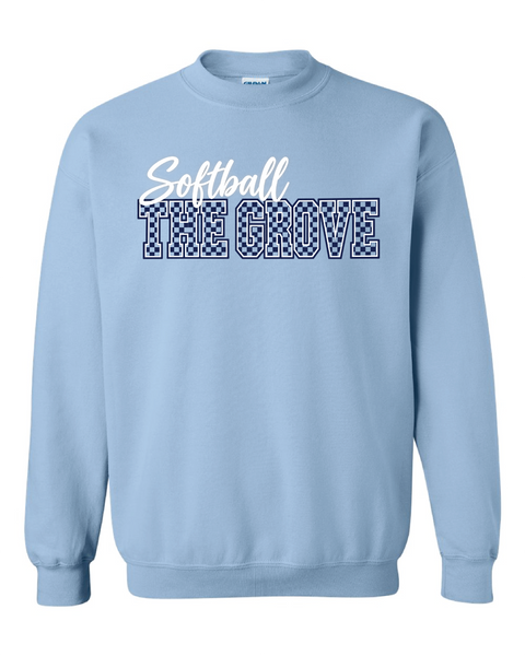 Walnut Grove Softball Checkered Design Tshirt