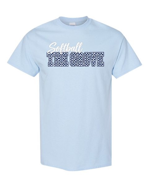 Walnut Grove Softball Checkered Design Tshirt