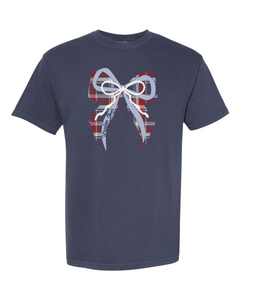 Ursuline Cheer Bow Tshirt Navy(Copy)