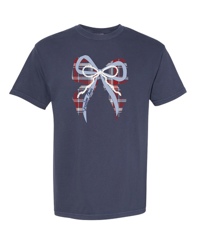 Ursuline Cheer Bow Tshirt Navy(Copy)