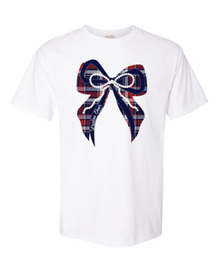 Ursuline Cheer Bow Tshirt White