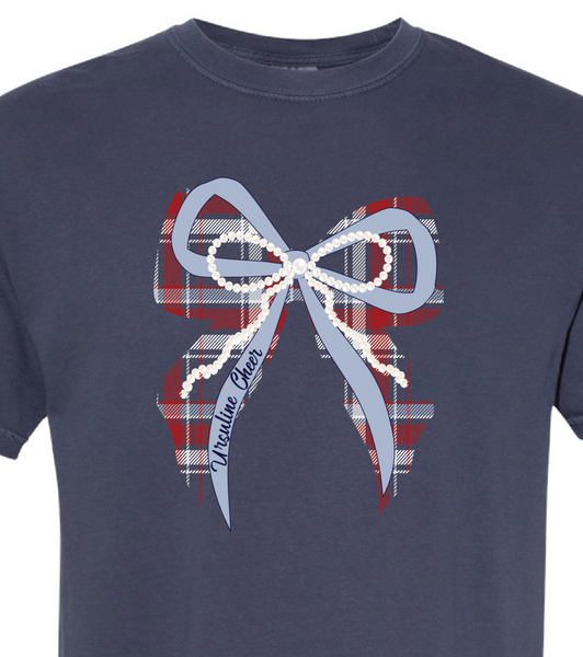 Ursuline Cheer Bow Tshirt Navy(Copy)