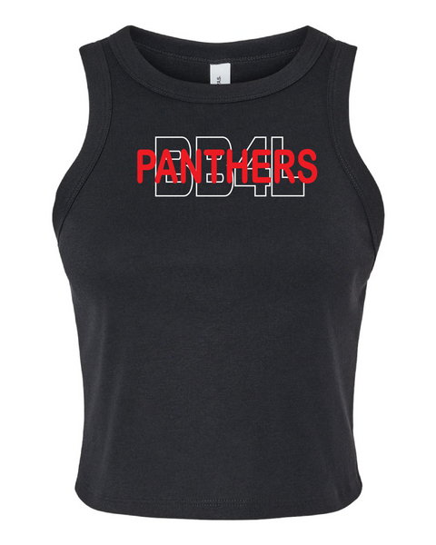 Panthers Ribbed Crop Tank